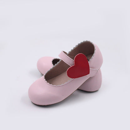 Cece shoes with interchangable holiday shapes (heart & shamrock)