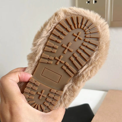 Winter bear furry boots