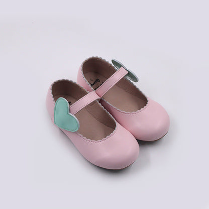 Cece shoes with interchangable holiday shapes (heart & shamrock)
