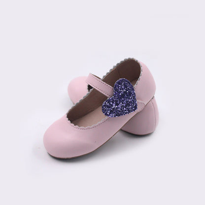 Cece shoes with interchangable holiday shapes (heart & shamrock)