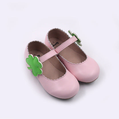 Cece shoes with interchangable holiday shapes (heart & shamrock)