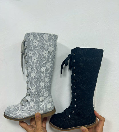 Luxe Tall Lace Boots - ready to ship