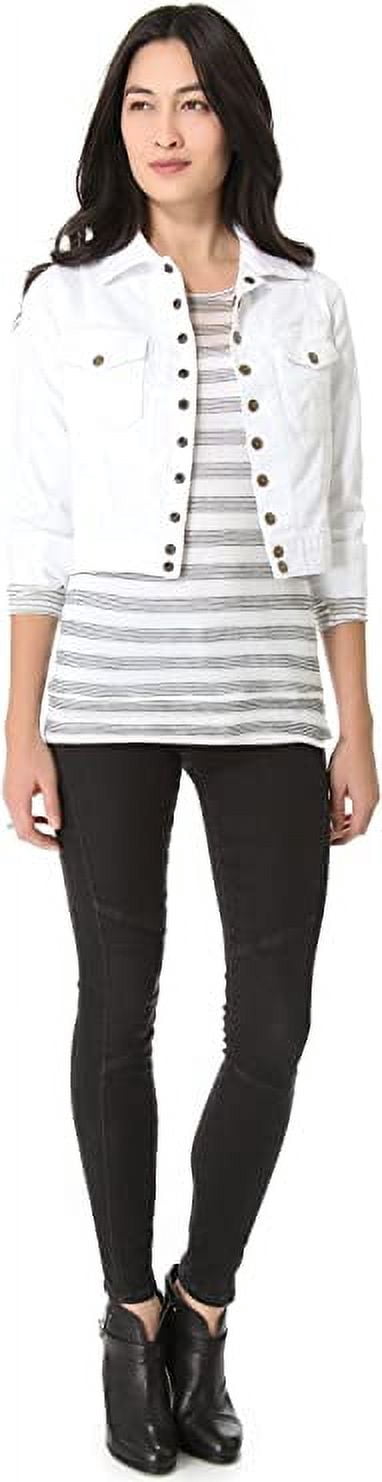 Current/Elliott Women's The Snap Jacket, Sugar, 2