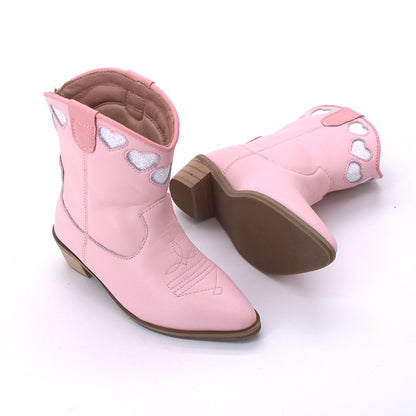 Amorita Heart Embroidered Western boots