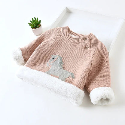 Horse Sweater - fleece lined