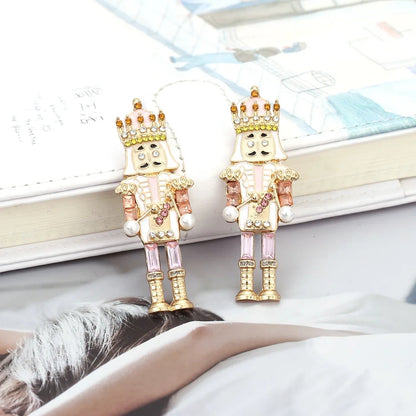 Nutcracker and elf holiday earrings