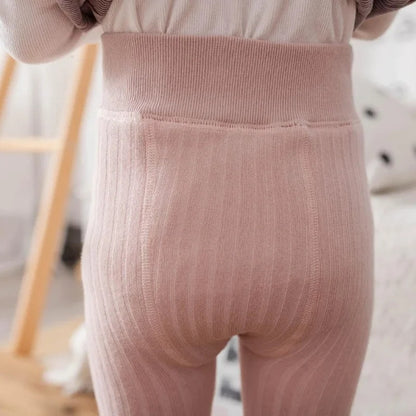 Extra warm fleece lined bow tights