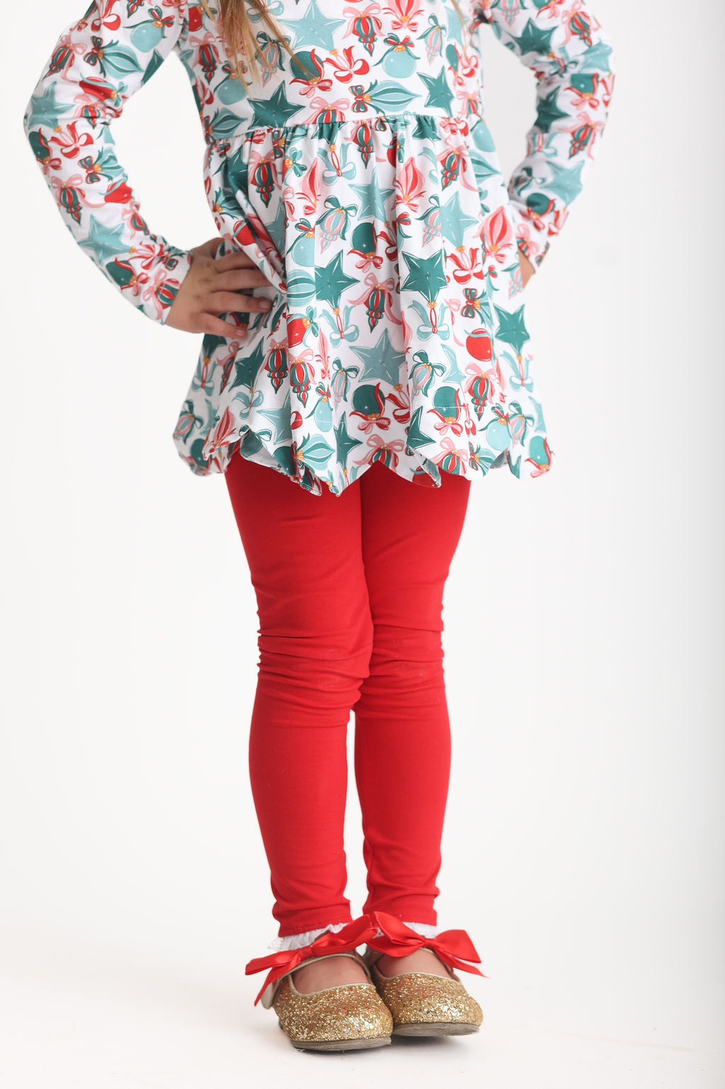 Charlotte glitter flats with interchangable satin bow