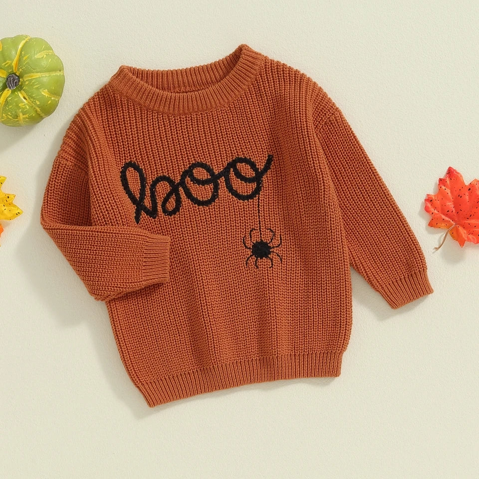 Halloween and fall embroidered sweaters