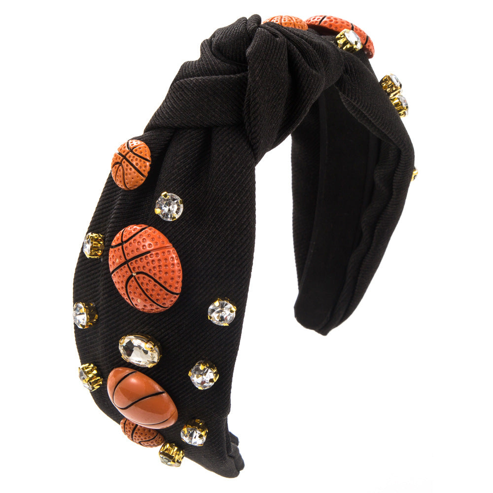 Sports Bling knot headband