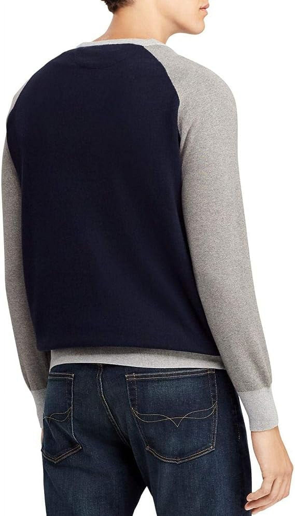 Polo Ralph Lauren Color-Block Raglan Sweater Navy - Large