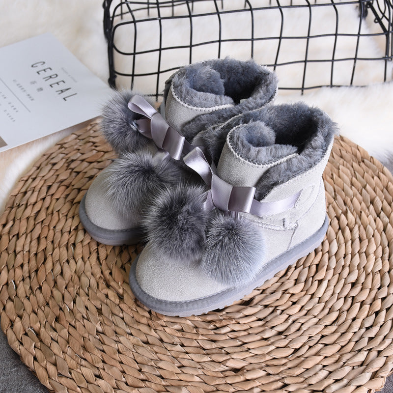 Aspen short pom pom boots