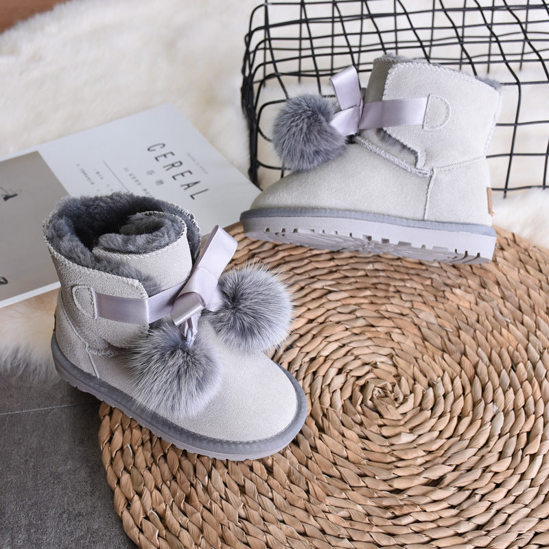 Aspen short pom pom boots