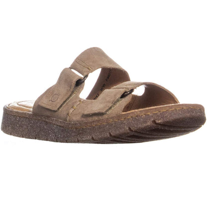 Born Dominica Women Sandal, Taupe Suede, Size 9.0