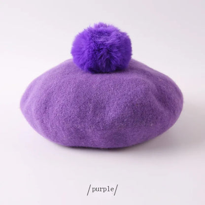 Pom painter beret child and adult match