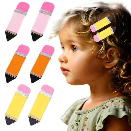 Pencil hair clips