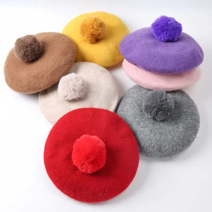 Pom painter beret child and adult match