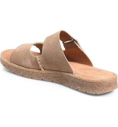 Born Dominica Women Sandal, Taupe Suede, Size 9.0