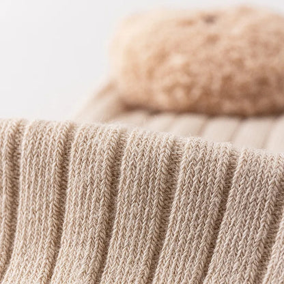 Teddy bear face socks