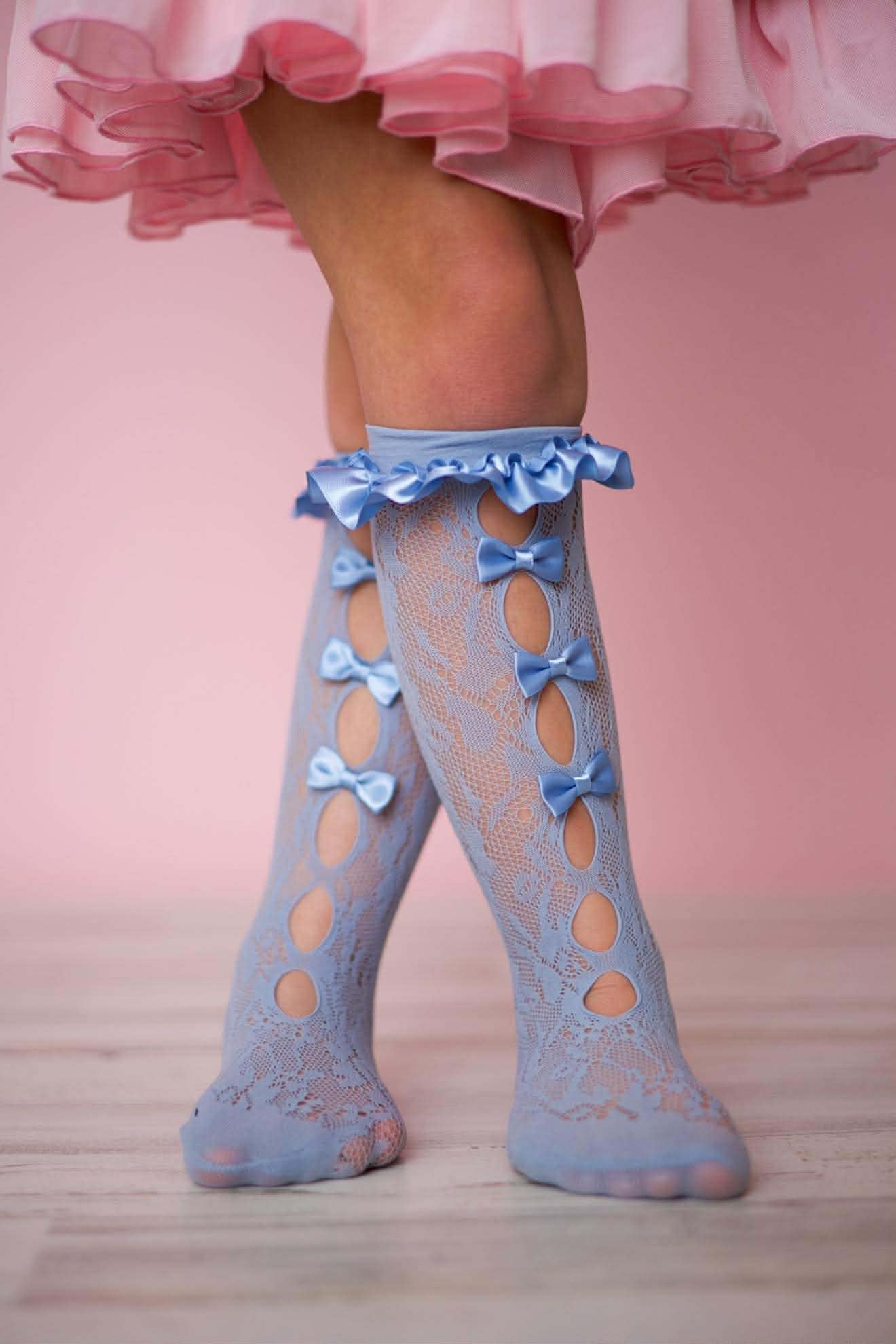 Bow lace stockings