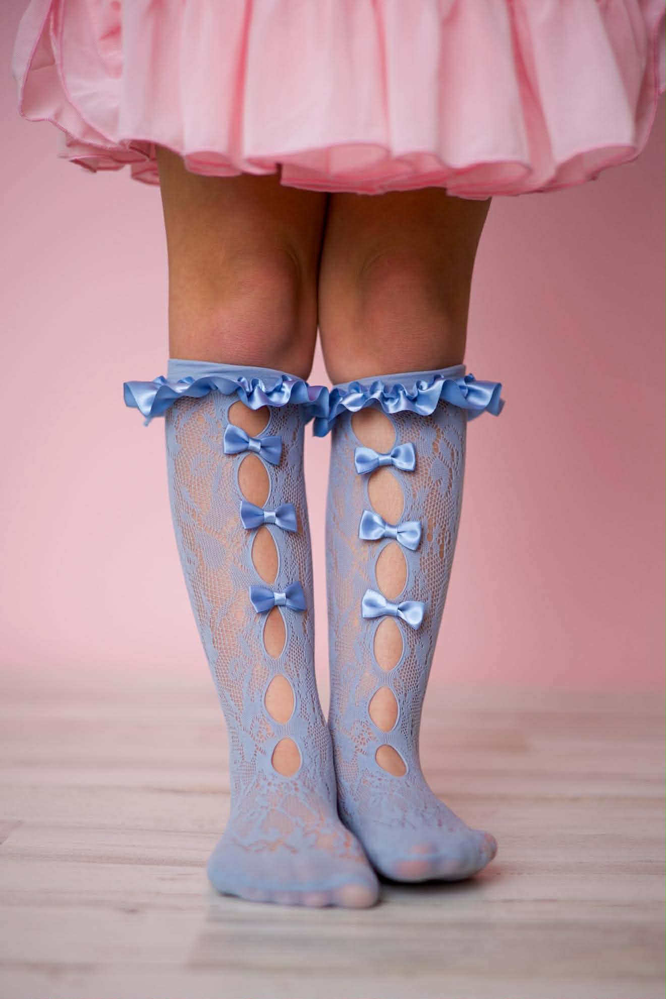 Bow lace stockings