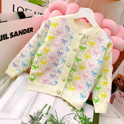 Emma button up cardigan (bows, strawberry, flowers)