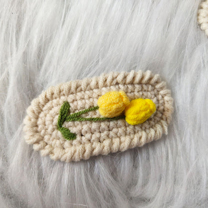 Tulip Crochet Hair clip