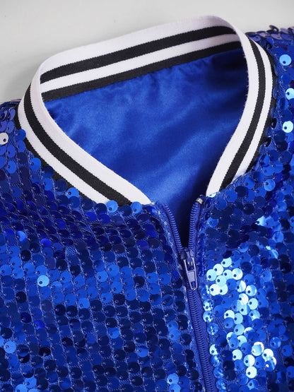 Pop star sequin bling jacket kids and women