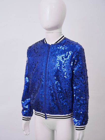 Pop star sequin bling jacket kids and women