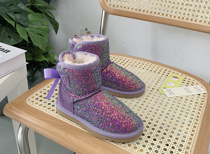Winter twinkle sparkle cozy boots