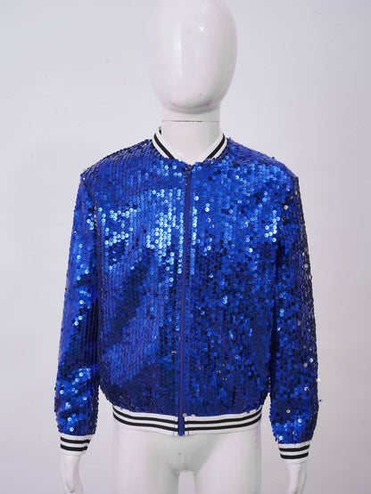 Pop star sequin bling jacket kids and women
