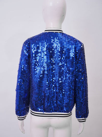 Pop star sequin bling jacket kids and women