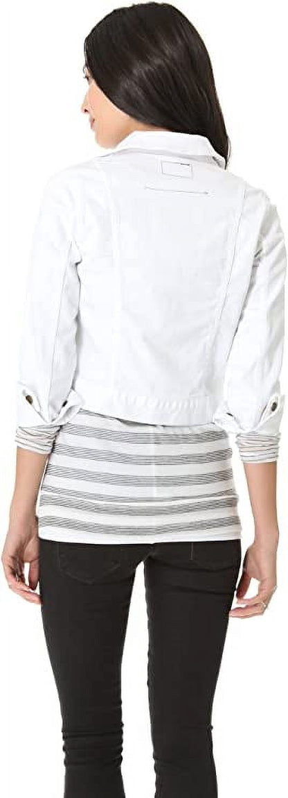 Current/Elliott Women's The Snap Jacket, Sugar, 2