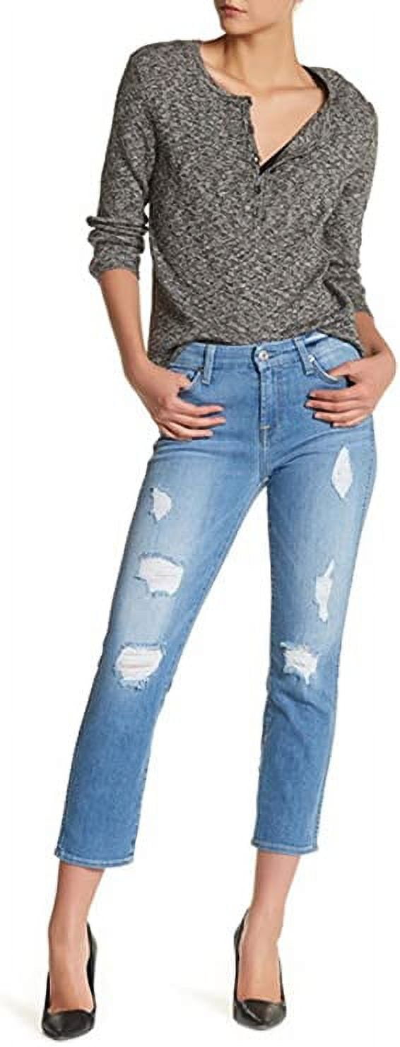 7 For All Mankind Straight Ankle Jeans, 30