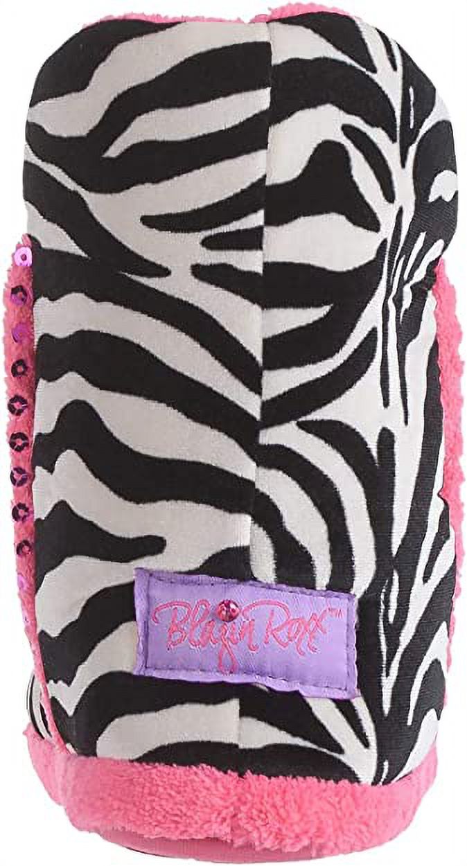 M&F Western Blazin Roxx Kid's Zebra Slipper Boots - XSmall 10/11
