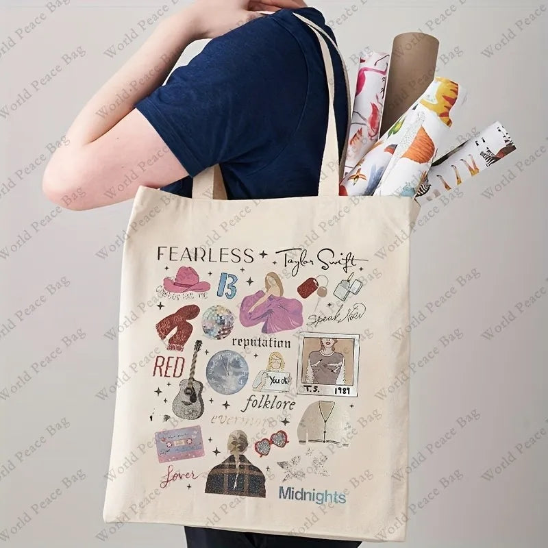 Eras canvas tote bag