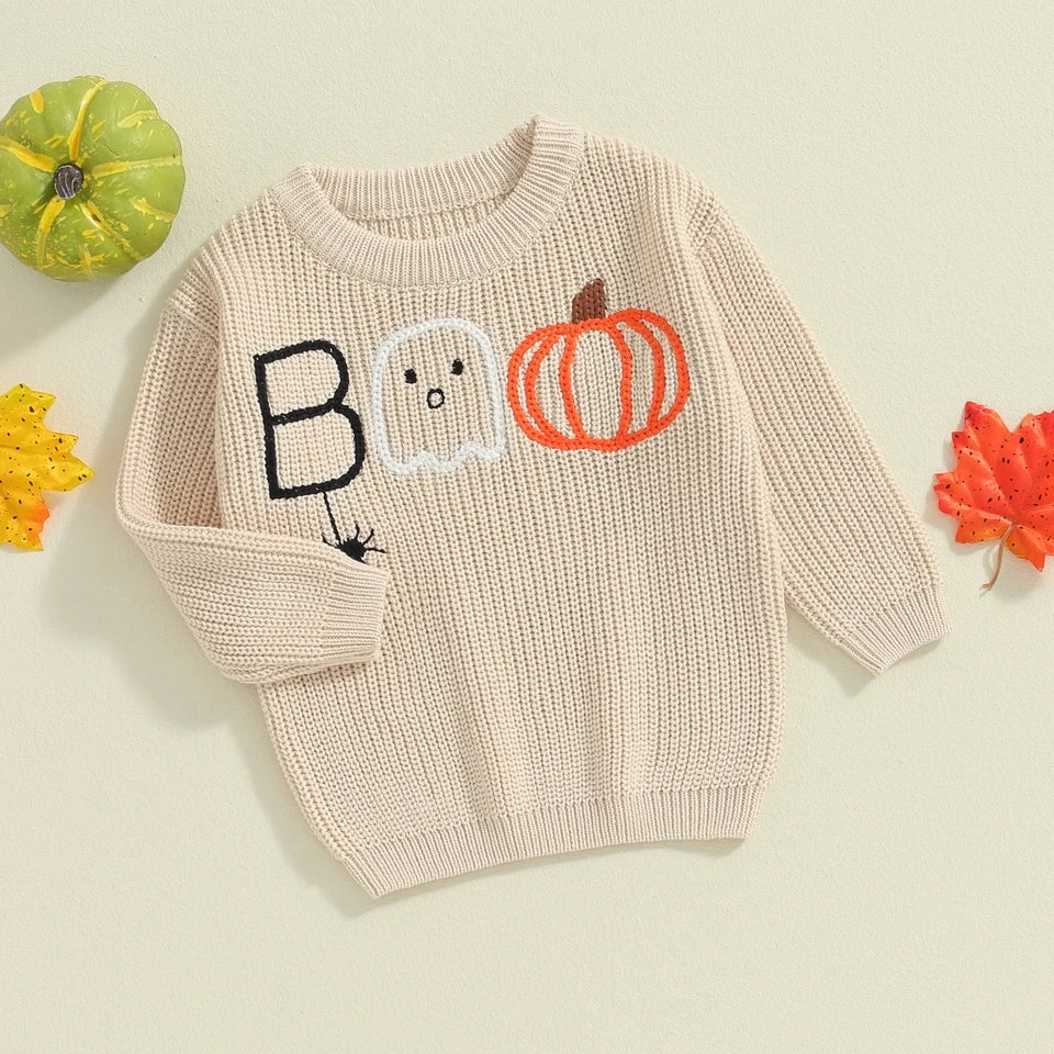 Halloween and fall embroidered sweaters