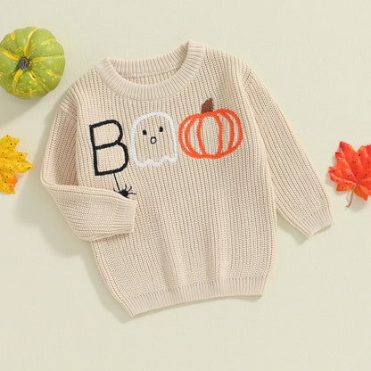 Halloween and fall embroidered sweaters