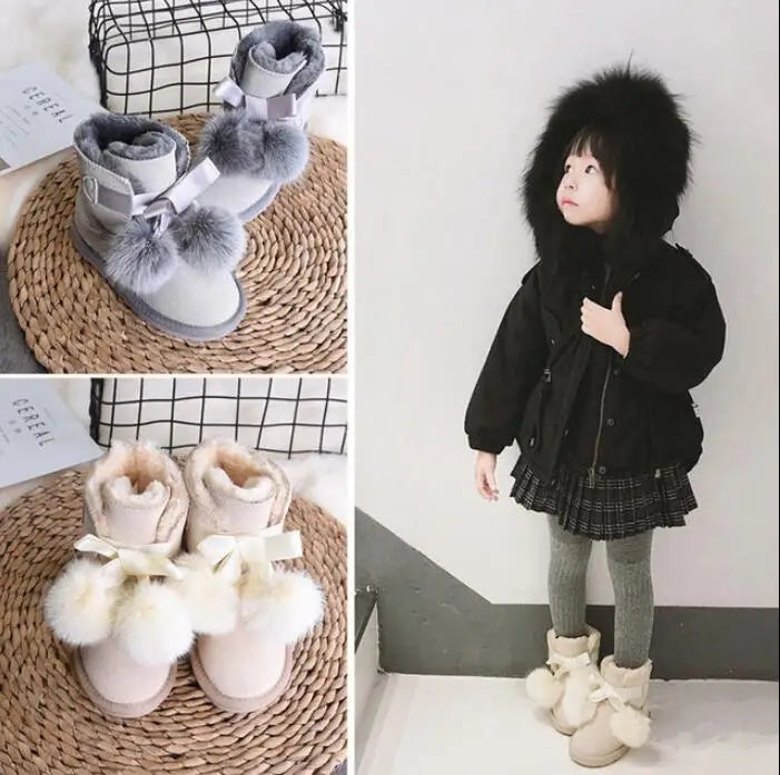 Aspen short pom pom boots