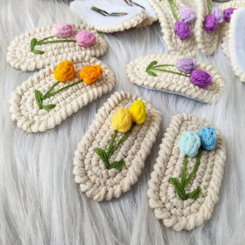 Tulip Crochet Hair clip