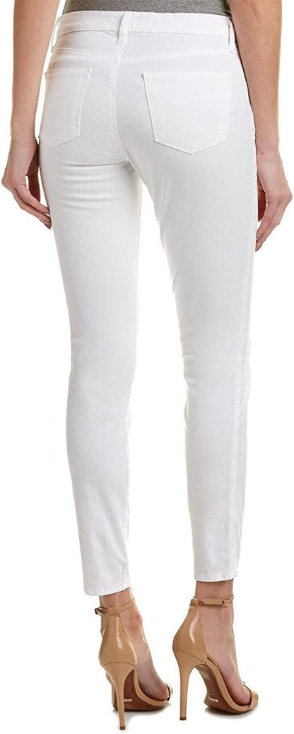 J Brand Womens Zion White Skinny Leg, 30, White