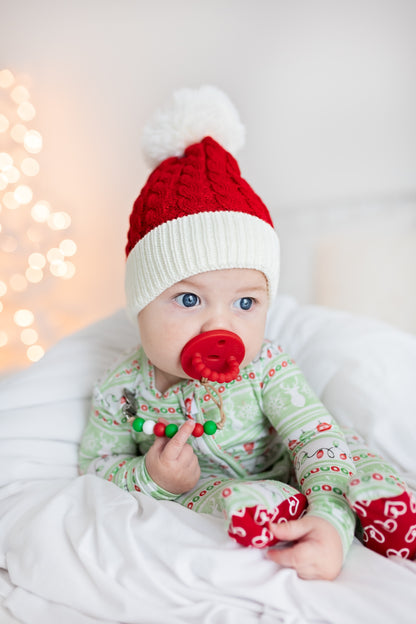 Ashlee's toboggan pom beanie hat
