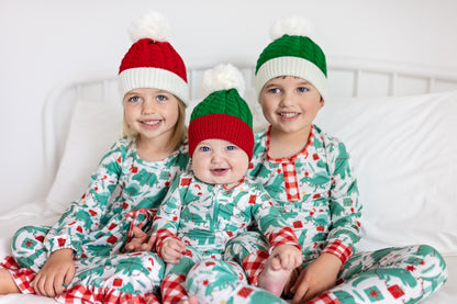 Ashlee's toboggan pom beanie hat
