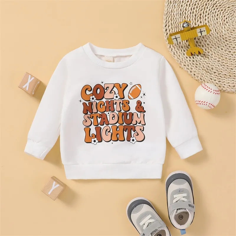 Cozy nights & stadium lights Sweatshirt 3-4T