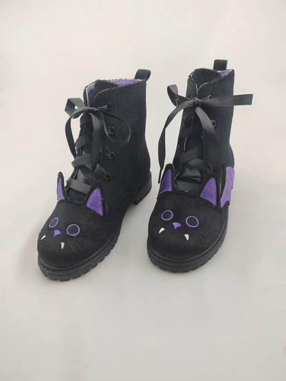Batty suede combat boots