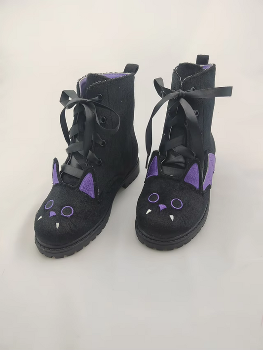 Batty suede combat boots