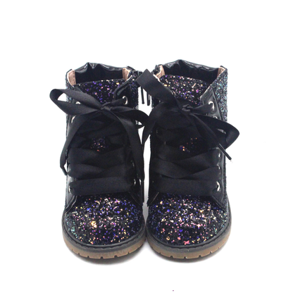 Glitter combat boots Ready to ship