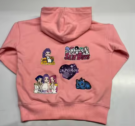 Kpop sweatshirt chenille patches RTS