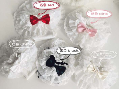 Frilly lace ruffle stockings