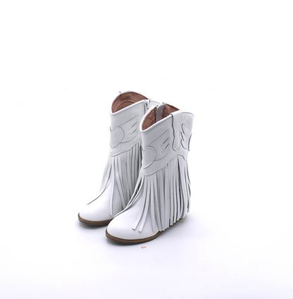 Jolene Fringe Leather Cowgirl Boots - runs narrow, size up!